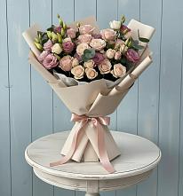 Букет цветов из:  Розы и Лизиантусы #REPLACE_PRED# Вольно-Донской
