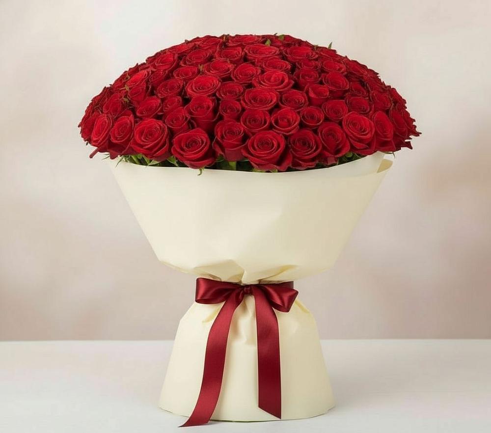 Букет 101 Красная роза Милано в Вольно-Донской