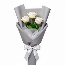 Букет 3 белые розы #REPLACE_PRED# Вольно-Донской
