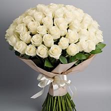 Букет 101 беля роза Белоснежка в Вольно-Донской