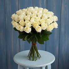 Букет 51 Белая роза Эдлесс Лав в Вольно-Донской