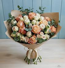 Букет цветов из:  Альстромерии и Розы в Вольно-Донской